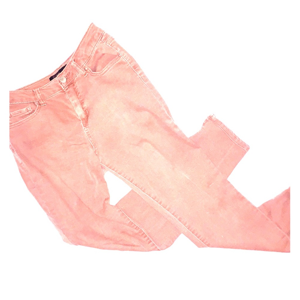 Pink denim pants